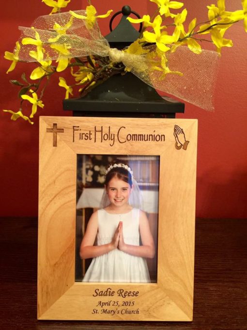 4x6 Personalized Custom Engraved First Communion Picture Frame