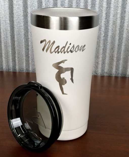 Engraved 20 oz. Tumbler - White